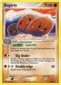 Dugtrio - 5/100 (EX Crystal Guardians) | Deck Exclusives #005/100