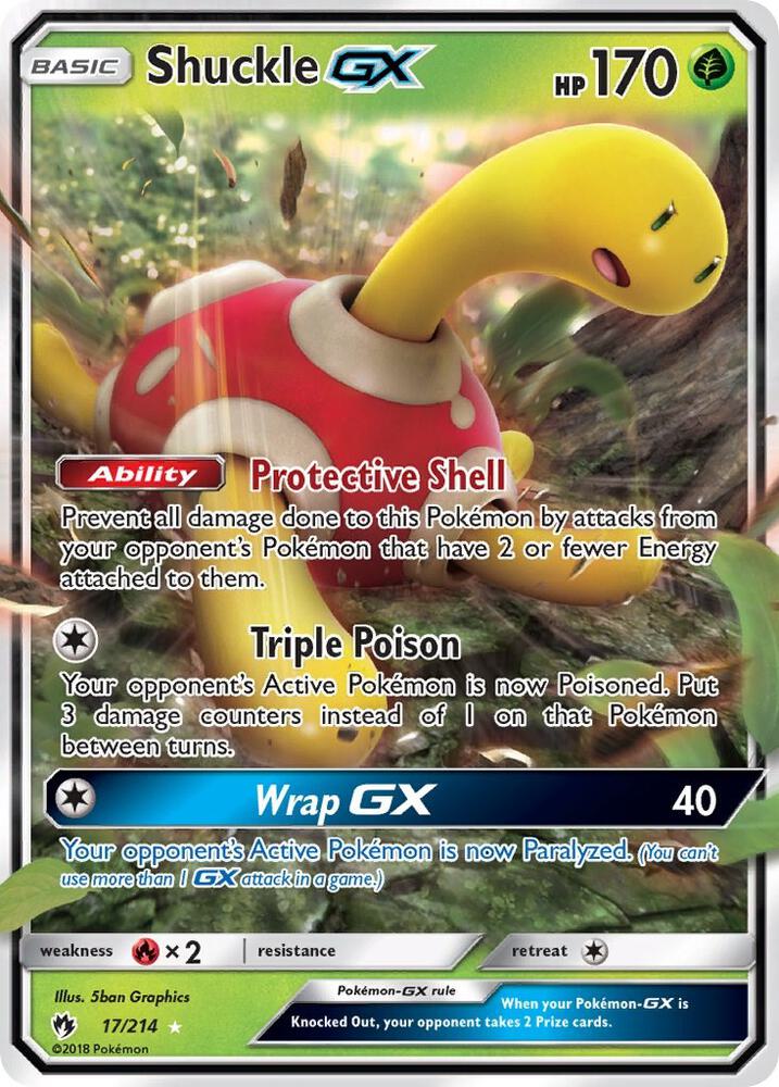 Shuckle GX | SM - Lost Thunder #17/214