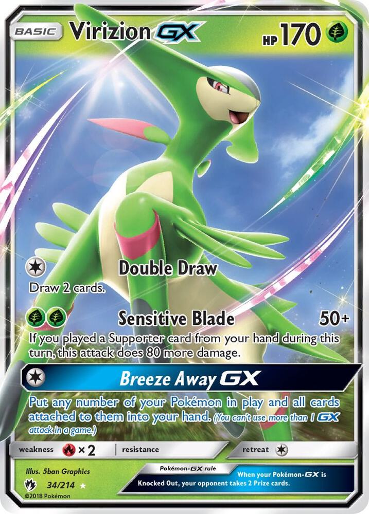 Virizion GX | SM - Lost Thunder #34/214