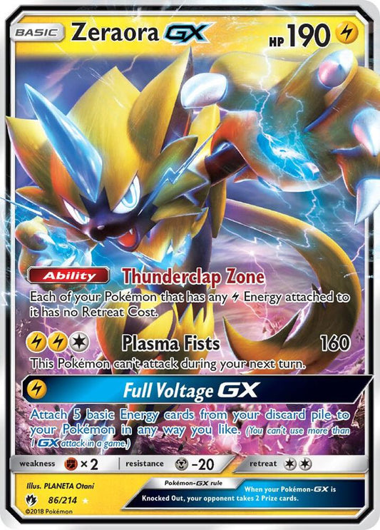 Zeraora GX | SM - Lost Thunder #86/214