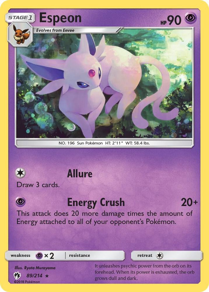 Espeon | SM - Lost Thunder #89/214
