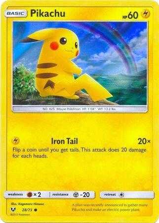 Pikachu - 28/73 (Water Web Holo) | Miscellaneous Cards & Products #028/073