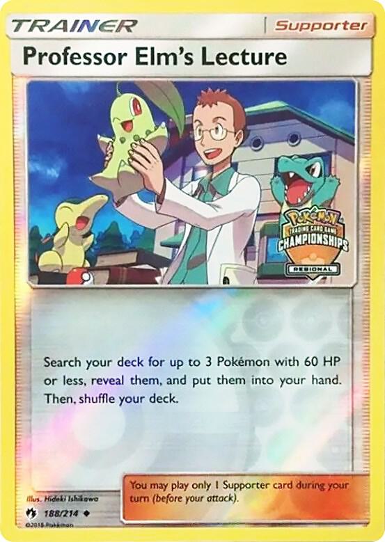Professor Elm's Lecture - 188/214 (Regional Championships) | League & Championship Cards #188/214