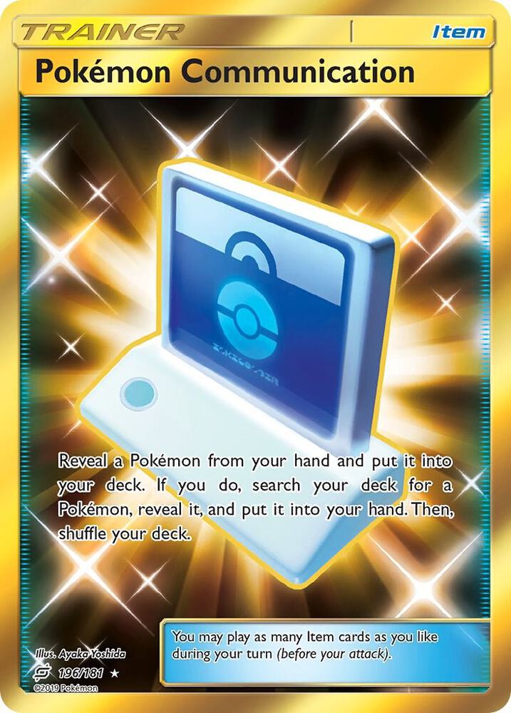Pokemon Communication (Secret) | SM - Team Up #196/181