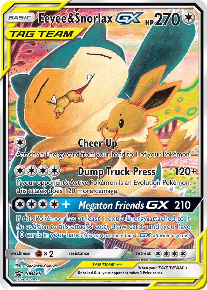Eevee & Snorlax GX - SM169 | SM Promos #SM169
