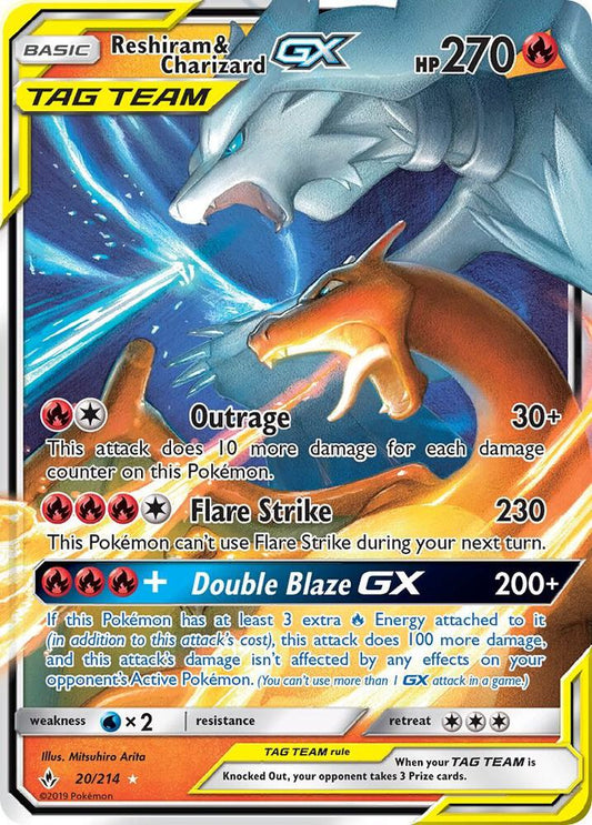Reshiram & Charizard GX | SM - Unbroken Bonds #20/214