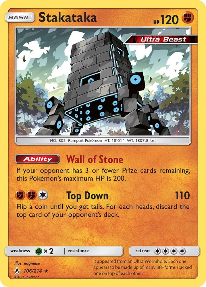 Stakataka | SM - Unbroken Bonds #106/214