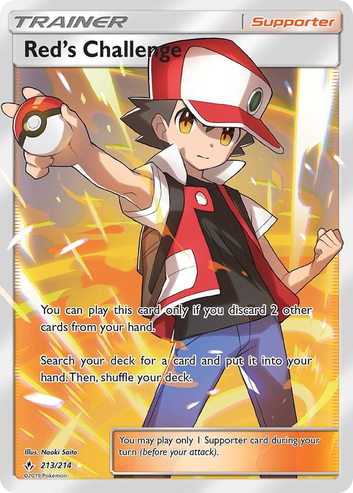 Red's Challenge (Full Art) | SM - Unbroken Bonds #213/214