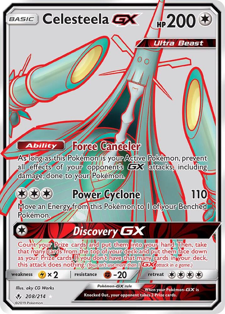 Celesteela GX (Full Art) | SM - Unbroken Bonds #208/214