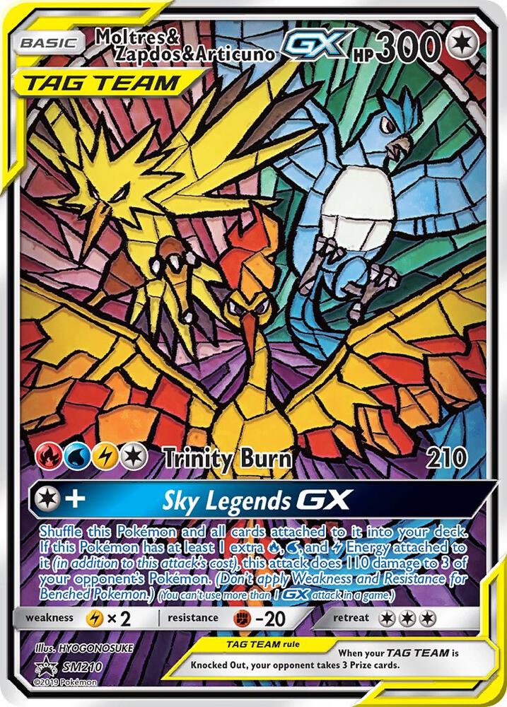 Moltres & Zapdos & Articuno GX | SM Promos #SM210