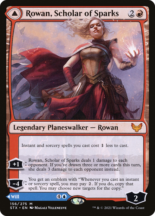 Rowan, Scholar of Sparks // Will, Scholar of Frost | Strixhaven: School of Mages #156
