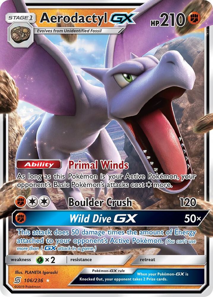 Aerodactyl GX | SM - Unified Minds #106/236