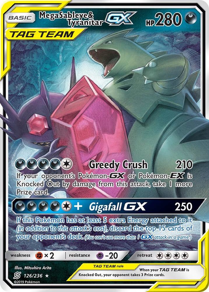 Mega Sableye & Tyranitar GX | SM - Unified Minds #126/236