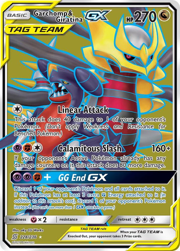 Garchomp & Giratina GX (Full Art) | SM - Unified Minds #228/236
