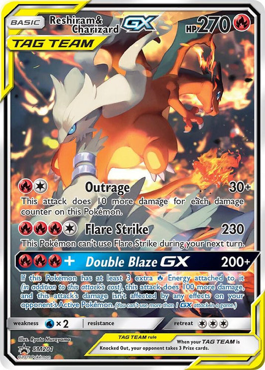 Reshiram & Charizard GX - SM201 | SM Promos #SM201