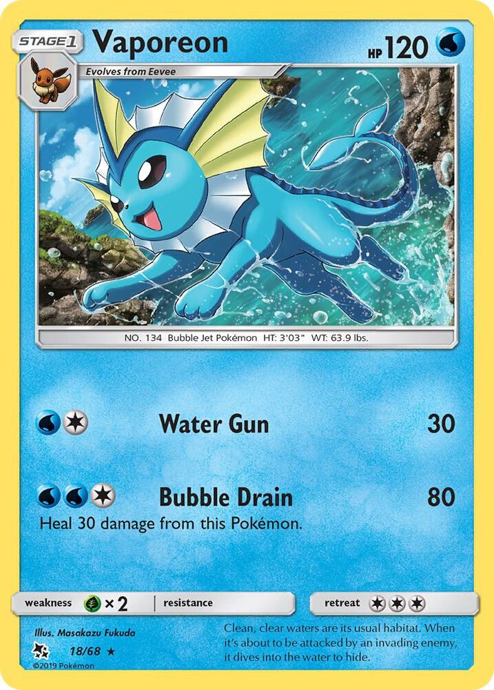 Vaporeon | Hidden Fates #18/68