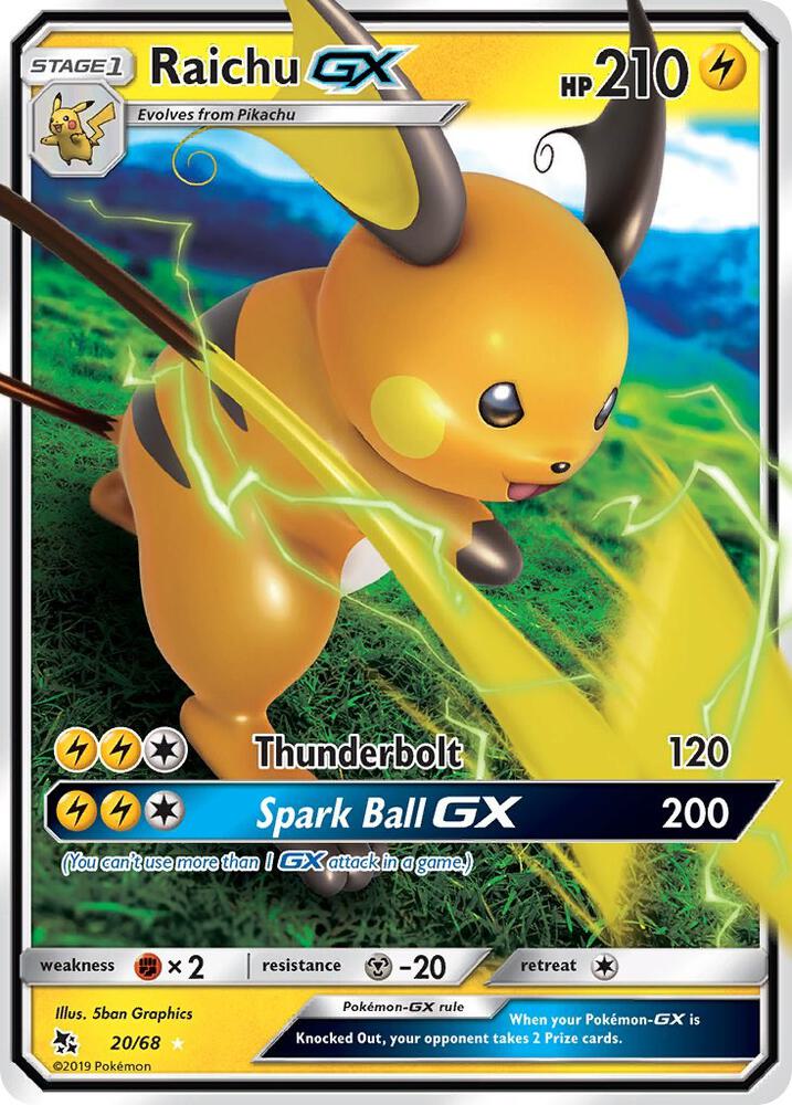 Raichu GX | Hidden Fates #20/68
