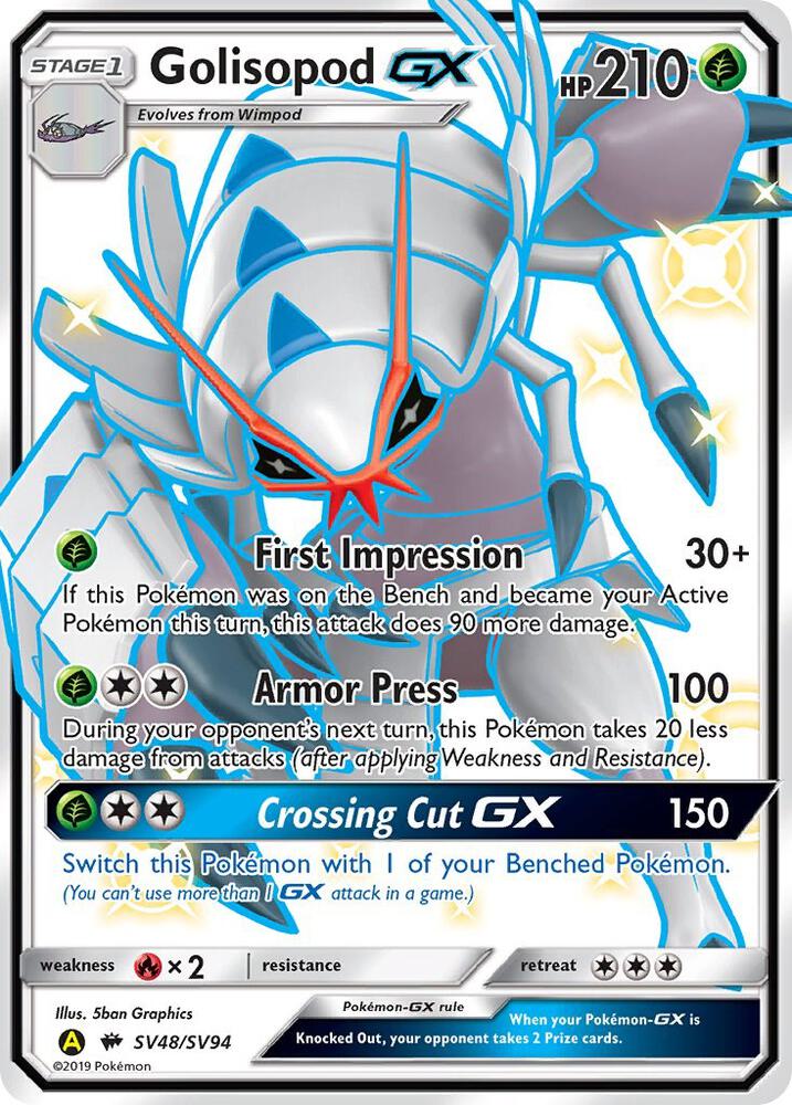 Golisopod GX | Hidden Fates: Shiny Vault #SV48/SV94