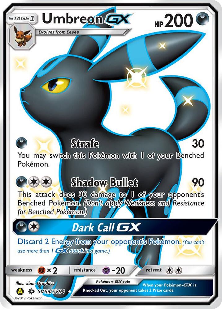 Umbreon GX | Hidden Fates: Shiny Vault #SV69/SV94