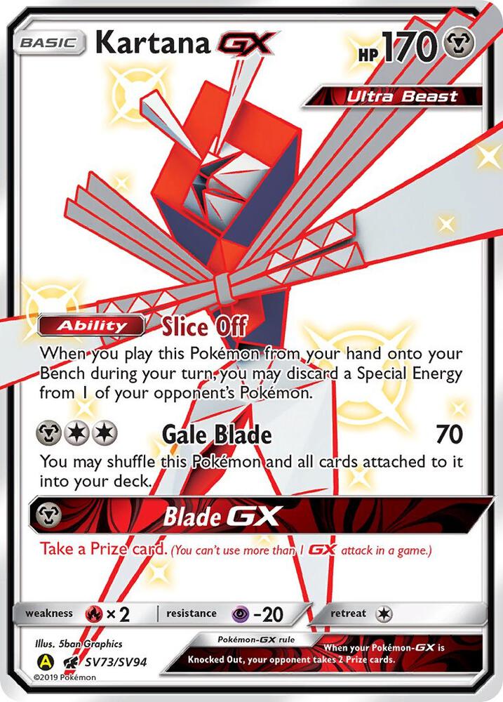 Kartana GX | Hidden Fates: Shiny Vault #SV73/SV94