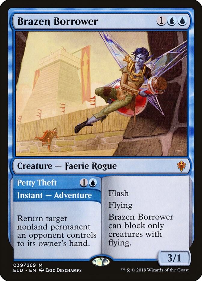 Brazen Borrower // Petty Theft | Throne of Eldraine #39