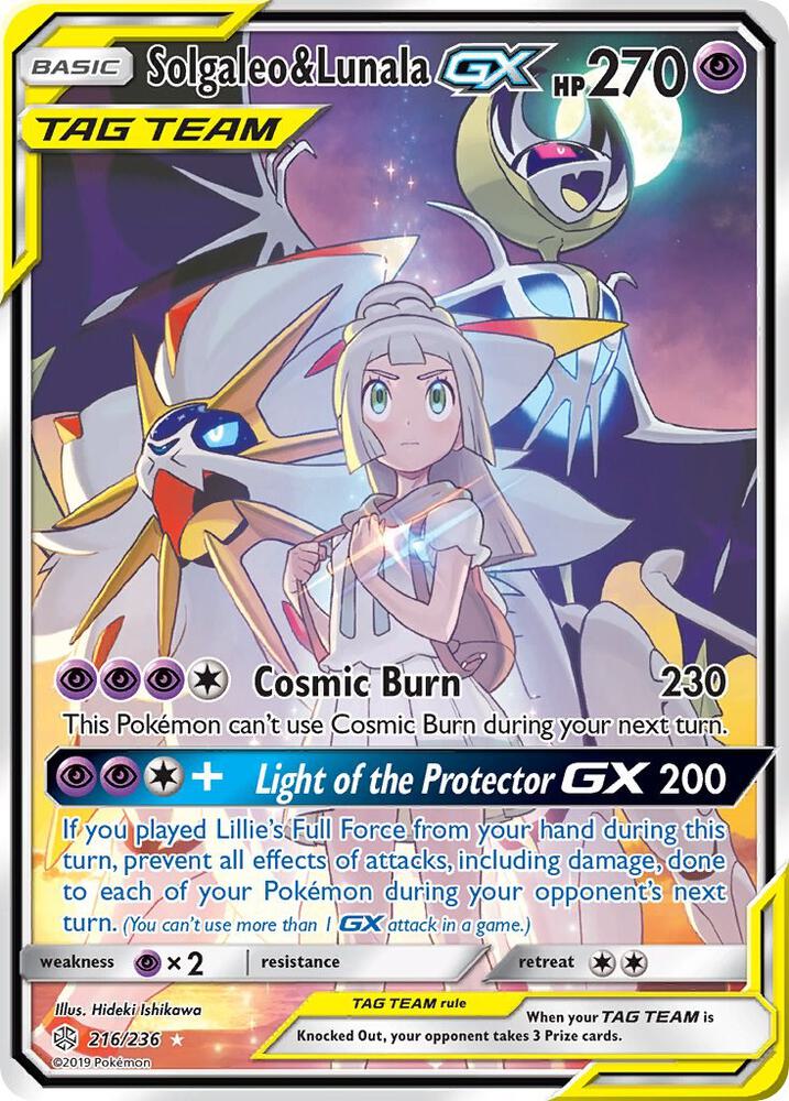Solgaleo & Lunala GX (Full Art) | SM - Cosmic Eclipse #216/236