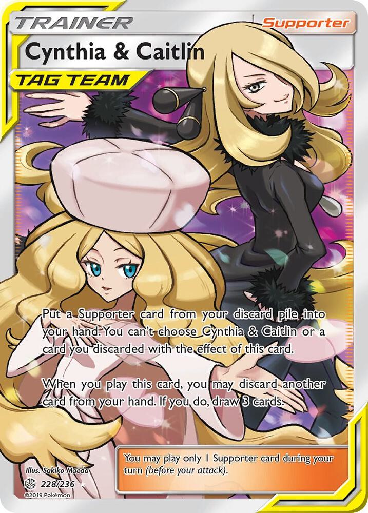 Cynthia & Caitlin (Full Art) | SM - Cosmic Eclipse #228/236