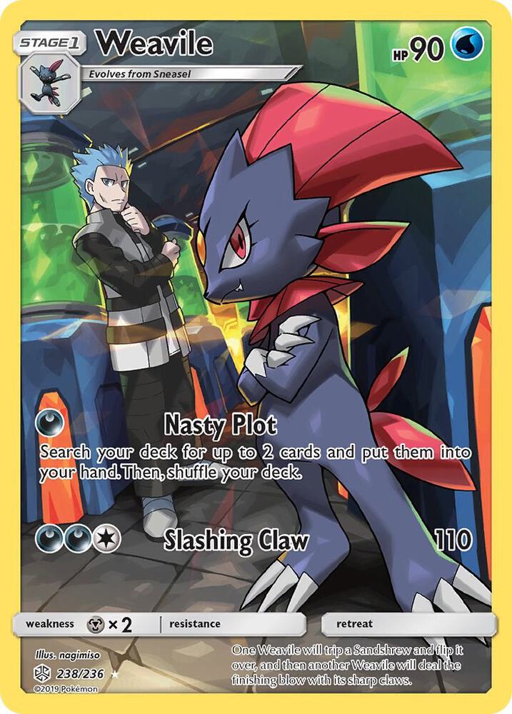 Weavile (Secret) | SM - Cosmic Eclipse #238/236