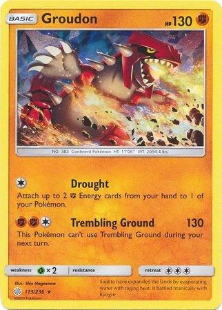 Groudon - 113/236 (Cracked Ice Holo) | Deck Exclusives #113/236