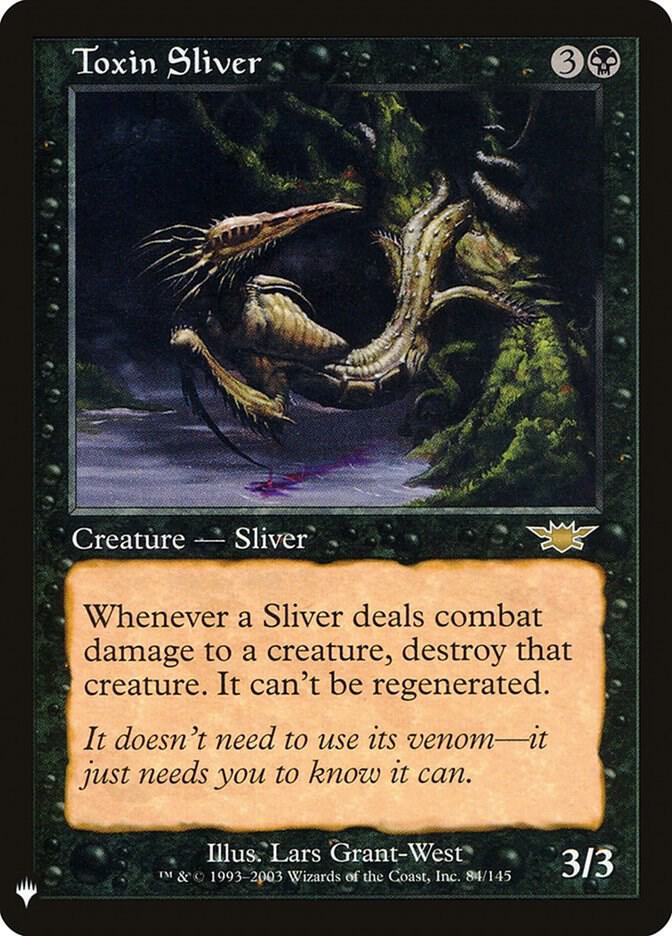 Toxin Sliver | The List Reprints #84