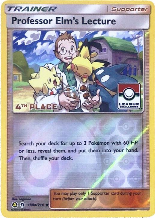 Professor Elm's Lecture - 188a/214 (League Challenge) [4th Place] | League & Championship Cards #188a/214