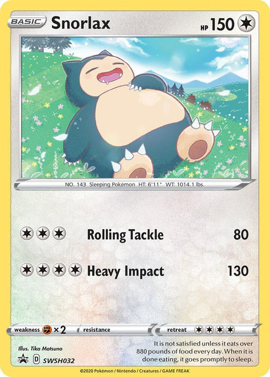 Snorlax - SWSH032 | SWSH: Sword & Shield Promo Cards #SWSH032
