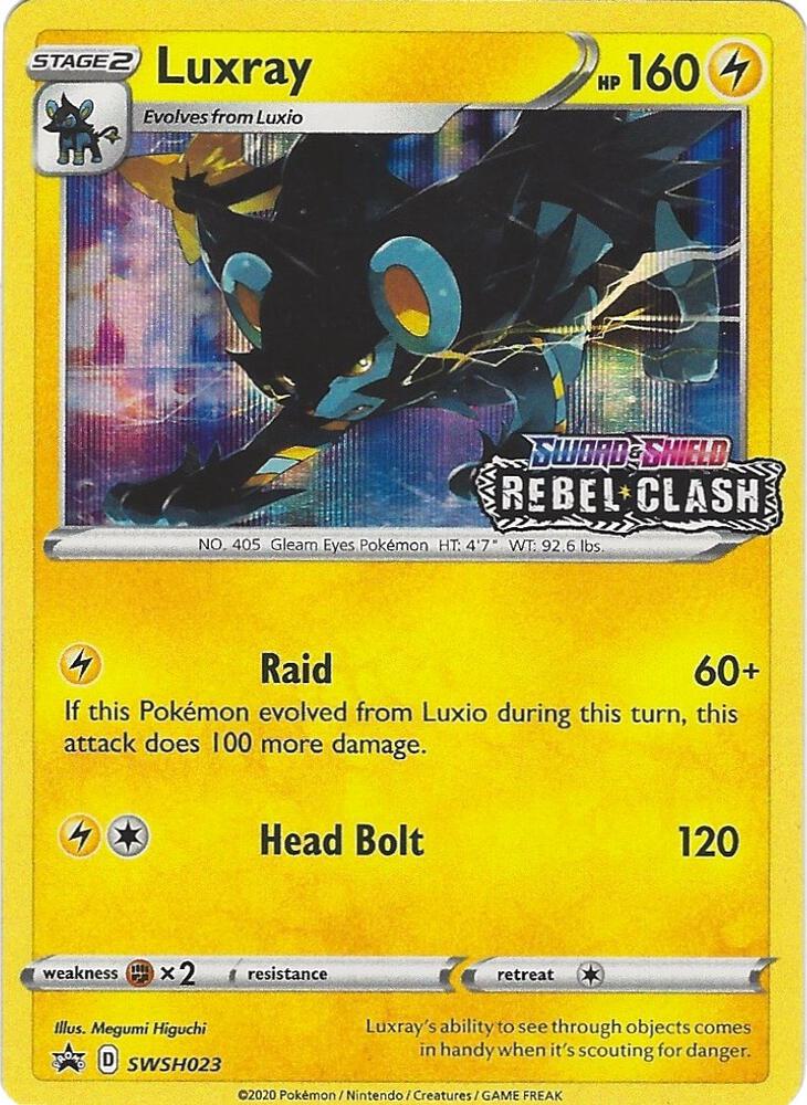 Luxray - SWSH023 (Prerelease) | SWSH: Sword & Shield Promo Cards #SWSH023