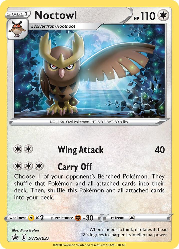 Noctowl - SWSH027 | SWSH: Sword & Shield Promo Cards #SWSH027
