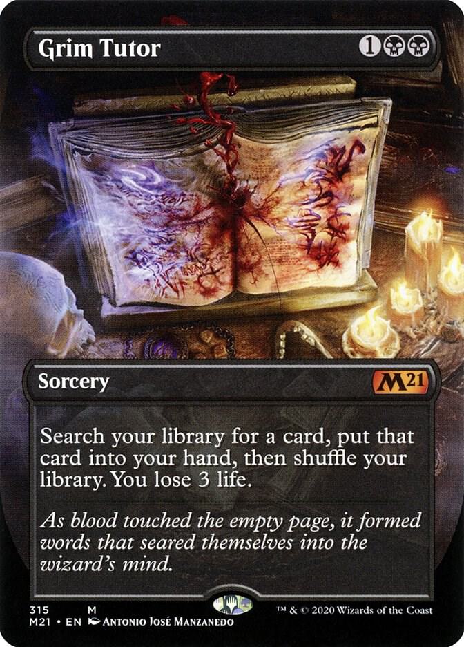 Grim Tutor (Alternate Art) | Core Set 2021 #315