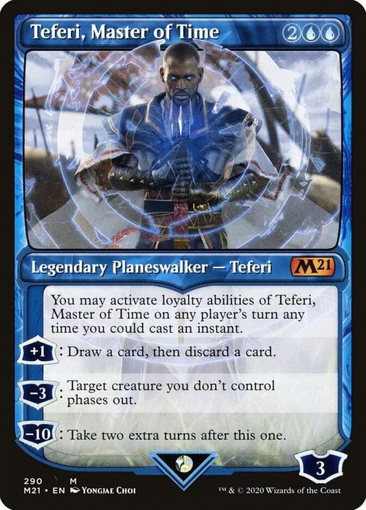 Teferi, Master of Time (Showcase) (290) | Core Set 2021 #290