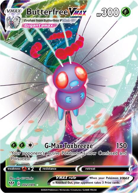 Butterfree VMAX | SWSH03: Darkness Ablaze #002/189