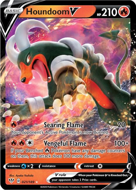 Houndoom V | SWSH03: Darkness Ablaze #021/189