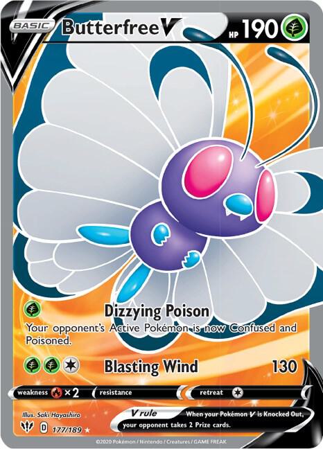 Butterfree V (Full Art) | SWSH03: Darkness Ablaze #177/189