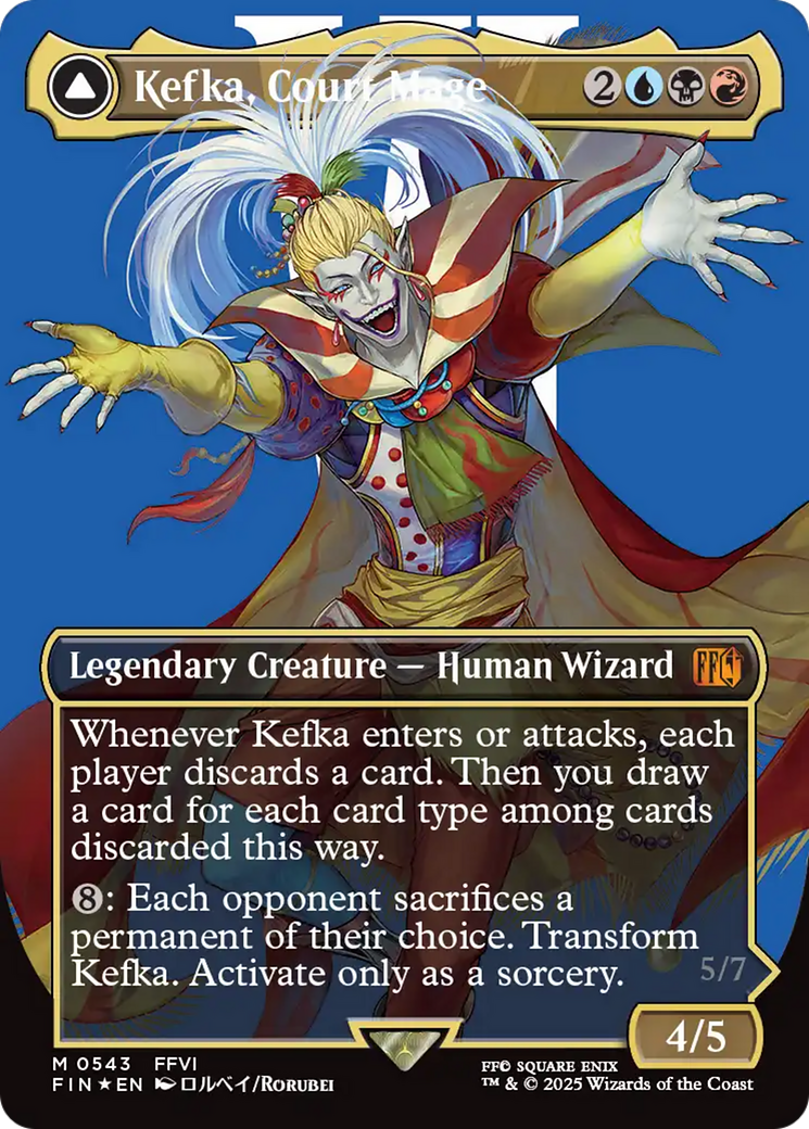 Kefka, Court Mage // Kefka, Ruler of Ruin | FINAL FANTASY #543