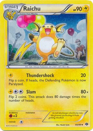 Raichu - 40/99 (Cosmos Holo) | Blister Exclusives #040/099