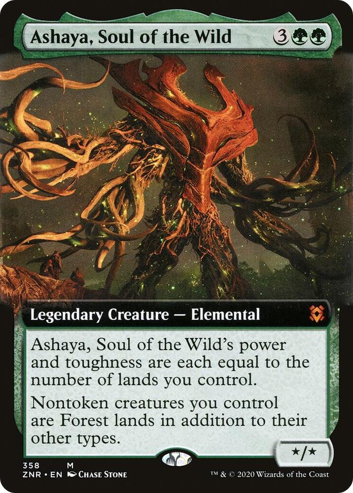 Ashaya, Soul of the Wild (Extended Art) | Zendikar Rising #358