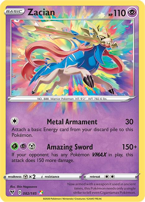 Zacian | SWSH04: Vivid Voltage #082/185