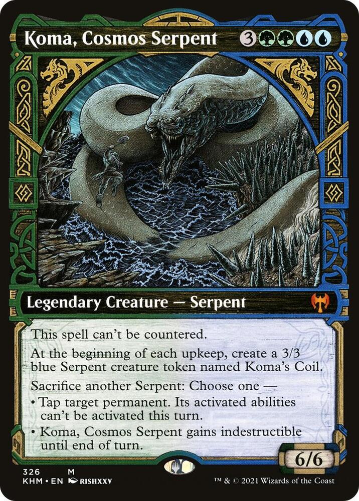 Koma, Cosmos Serpent (Showcase) | Kaldheim #326