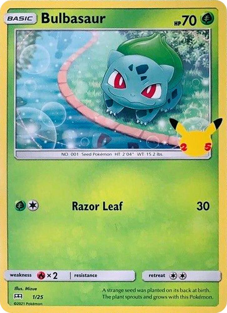 Bulbasaur - 1/25 | McDonald's 25th Anniversary Promos #001/025