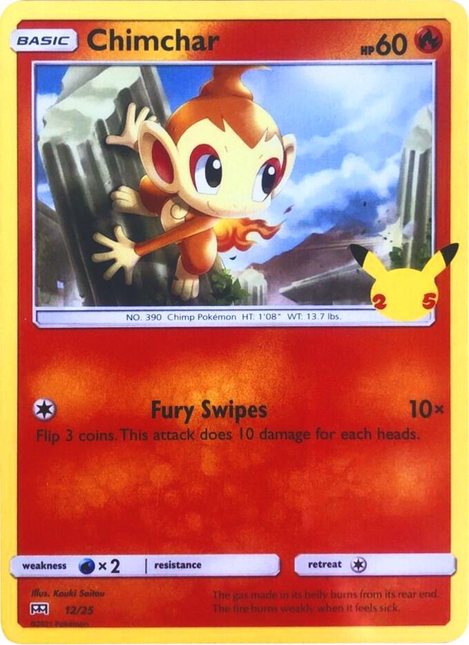 Chimchar - 12/25 | McDonald's 25th Anniversary Promos #012/025