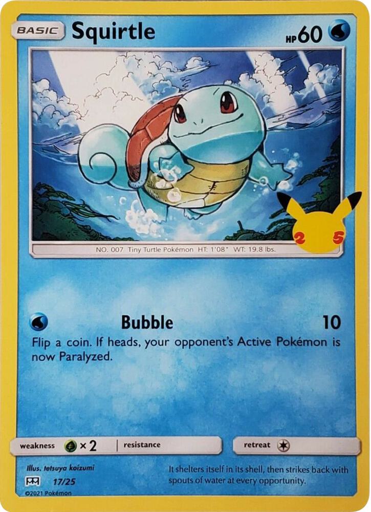 Squirtle - 17/25 | McDonald's 25th Anniversary Promos #017/025