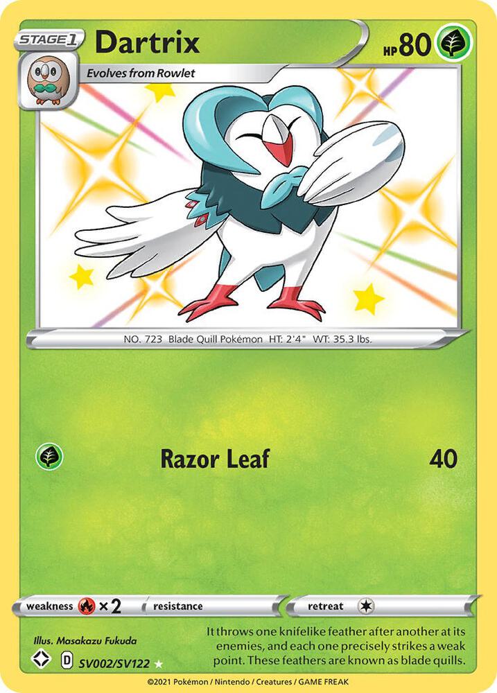 Dartrix | Shining Fates: Shiny Vault #SV002/SV122