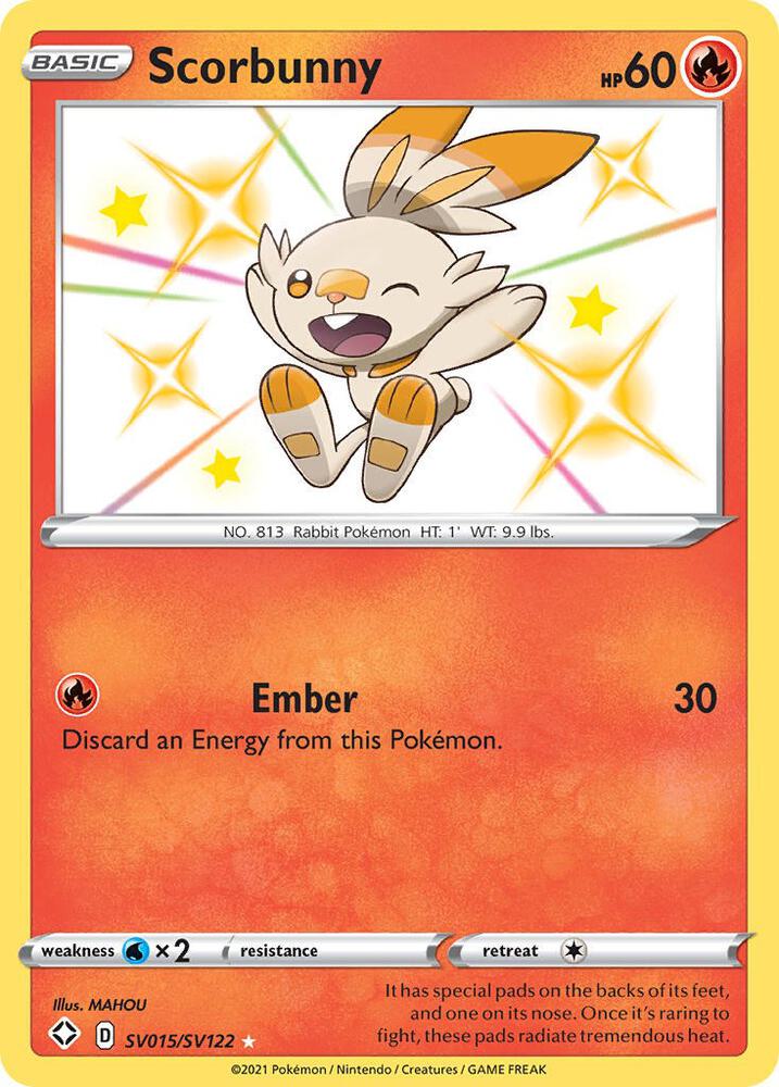 Scorbunny | Shining Fates: Shiny Vault #SV015/SV122