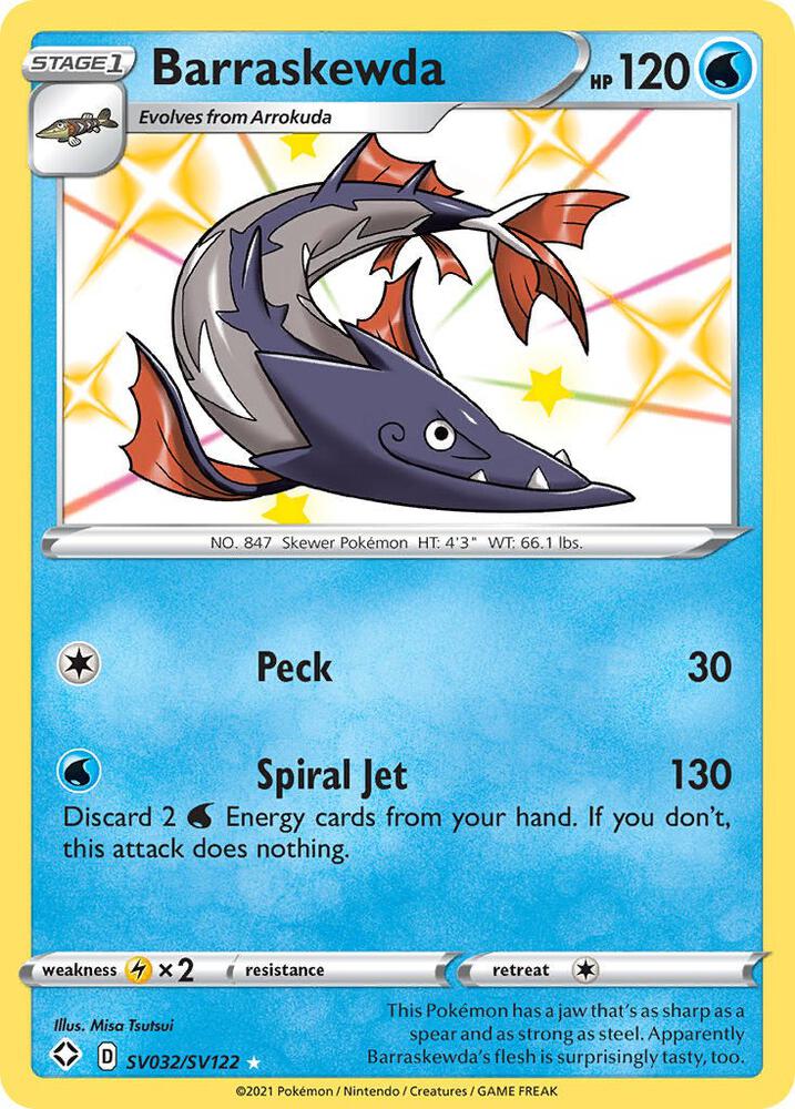 Barraskewda | Shining Fates: Shiny Vault #SV032/SV122